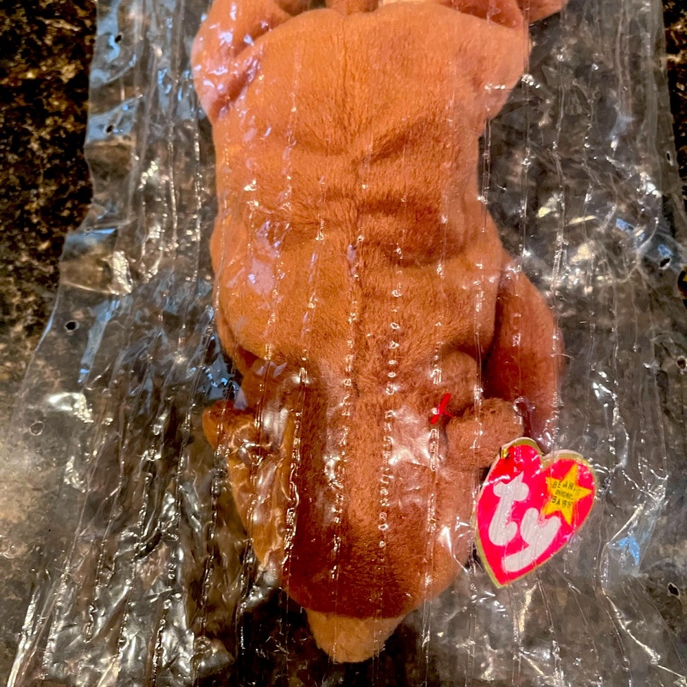 Ty Original Rare, Typo Beanie Baby "Cubbie" Bear Mint Cond. Sealed in plastic